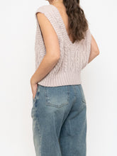 Load image into Gallery viewer, OAK + FORT x Beige Cropped Sweater Vest (S-L)