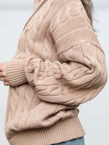 TNA x Brown & Beige Cotton Knit Sweater (XS-L)