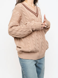 TNA x Brown & Beige Cotton Knit Sweater (XS-L)