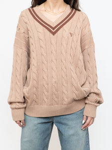 TNA x Brown & Beige Cotton Knit Sweater (XS-L)