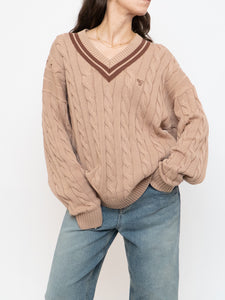 TNA x Brown & Beige Cotton Knit Sweater (XS-L)