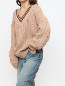 TNA x Brown & Beige Cotton Knit Sweater (XS-L)