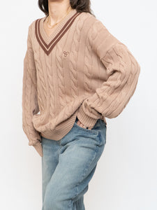 TNA x Brown & Beige Cotton Knit Sweater (XS-L)