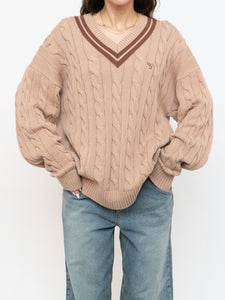 TNA x Brown & Beige Cotton Knit Sweater (XS-L)