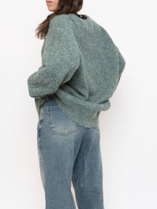 Modern x Soft Green Knit Sweater (XS-XL)