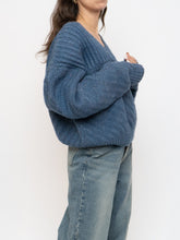 Load image into Gallery viewer, Vintage x Blue Speckled Chunky Wool Knit Sweater (M-XL)