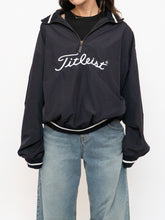 Load image into Gallery viewer, Vintage x Made in Hong Kong x TITLIEST Black Nylon Quarterzip (XS-L)