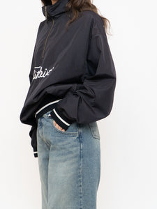 Vintage x Made in Hong Kong x TITLIEST Black Nylon Quarterzip (XS-L)