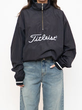 Load image into Gallery viewer, Vintage x Made in Hong Kong x TITLIEST Black Nylon Quarterzip (XS-L)