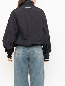 Vintage x Made in Hong Kong x TITLIEST Black Nylon Quarterzip (XS-L)