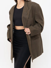 Load image into Gallery viewer, Vintage x Made in Mexico x Deep Brown Plaid Wool Blazer (S-L)