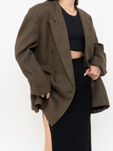Load image into Gallery viewer, Vintage x Made in Mexico x Deep Brown Plaid Wool Blazer (S-L)