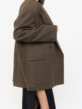 Load image into Gallery viewer, Vintage x Made in Mexico x Deep Brown Plaid Wool Blazer (S-L)