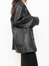 Load image into Gallery viewer, Vintage x Made in Ethiopia x Black Butter Leather Blazer (S-L)
