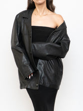 Load image into Gallery viewer, Vintage x Made in Ethiopia x Black Butter Leather Blazer (S-L)
