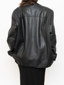 Vintage x Made in Ethiopia x Black Butter Leather Blazer (S-L)