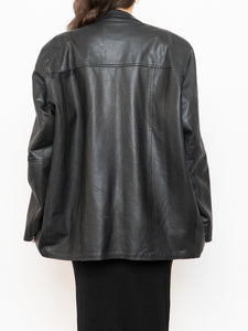 Vintage x Made in Ethiopia x Black Butter Leather Blazer (S-L)
