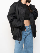 Load image into Gallery viewer, STUSSY x Black Two-Tone Insulated Bomber Jacket (S-L)