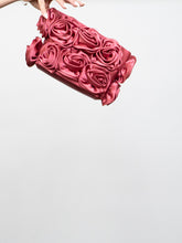 Load image into Gallery viewer, Vintage x Rose Satin Clutch