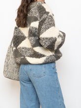 Load image into Gallery viewer, Vintage x NEGRESCO Grey, Cream Chunky Wool-Blend Knit Sweater (XS-M)