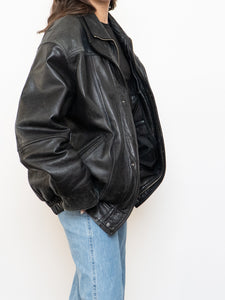 Vintage x Double-Collared Leather Jacket (M-XL)