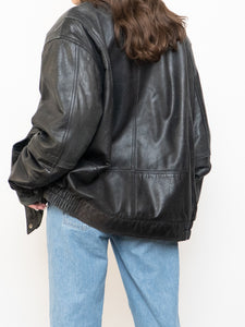 Vintage x Double-Collared Leather Jacket (M-XL)