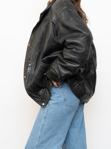 Vintage x Double-Collared Leather Jacket (M-XL)