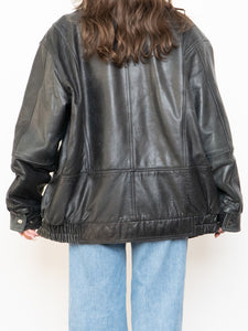Vintage x Double-Collared Leather Jacket (M-XL)
