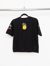 Load image into Gallery viewer, Vintage x Fruit Patterned Cotton Short-sleeve Cardigan (XS-M)