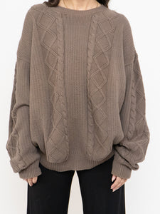 Vintage x Brown Cotton Cozy Knit Sweater (XS-L)