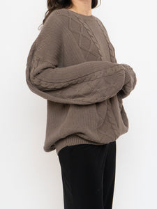 Vintage x Brown Cotton Cozy Knit Sweater (XS-L)