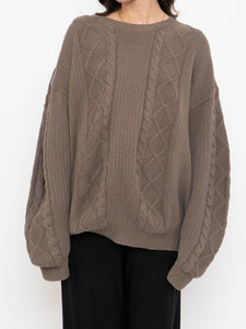 Vintage x Brown Cotton Cozy Knit Sweater (XS-L)