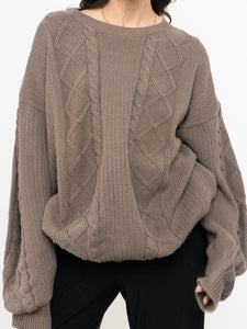 Vintage x Brown Cotton Cozy Knit Sweater (XS-L)