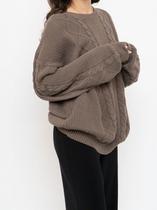 Vintage x Brown Cotton Cozy Knit Sweater (XS-L)