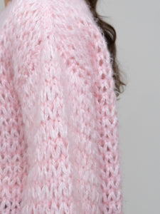 Vintage x Handmade Baby Pink Chunky Knit Sweater (XS-L)