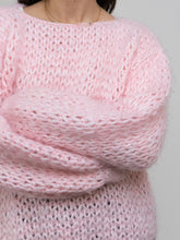 Load image into Gallery viewer, Vintage x Handmade Baby Pink Chunky Knit Sweater (XS-L)