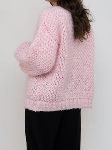 Vintage x Handmade Baby Pink Chunky Knit Sweater (XS-L)