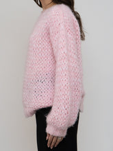 Load image into Gallery viewer, Vintage x Handmade Baby Pink Chunky Knit Sweater (XS-L)