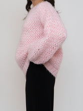 Load image into Gallery viewer, Vintage x Handmade Baby Pink Chunky Knit Sweater (XS-L)
