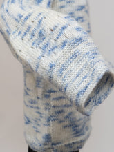 Load image into Gallery viewer, Vintage x Handmade White, Blue Speckled Knit Mockneck Sweater (XS-L)