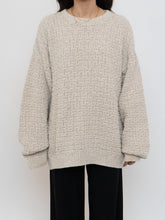 Load image into Gallery viewer, Vintage x Made in USA x Oatmeal Cotton Knit Sweater (XS-XL)