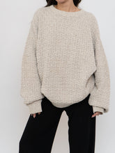 Load image into Gallery viewer, Vintage x Made in USA x Oatmeal Cotton Knit Sweater (XS-XL)