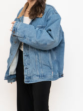 Load image into Gallery viewer, Vintage x Mid-Wash Denim Fleece Jacket (M-2XL)