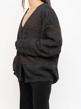 Load image into Gallery viewer, Vintage x Made in Canada x Deadstock Dark Pattered Cardigan (XS-XXL)