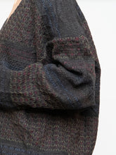 Load image into Gallery viewer, Vintage x Made in Canada x Deadstock Dark Pattered Cardigan (XS-XXL)