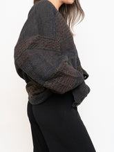 Load image into Gallery viewer, Vintage x Made in Canada x Deadstock Dark Pattered Cardigan (XS-XXL)