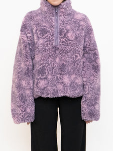 TNA x Purple Half-Zip Cozy Fleece (XS-L)