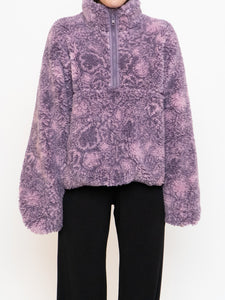 TNA x Purple Half-Zip Cozy Fleece (XS-L)