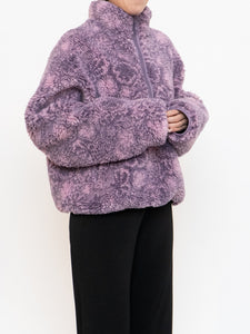 TNA x Purple Half-Zip Cozy Fleece (XS-L)
