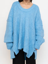 Load image into Gallery viewer, FREE PEOPLE x Blue soft Off-Shoulder Sweater Dress (M-XL)